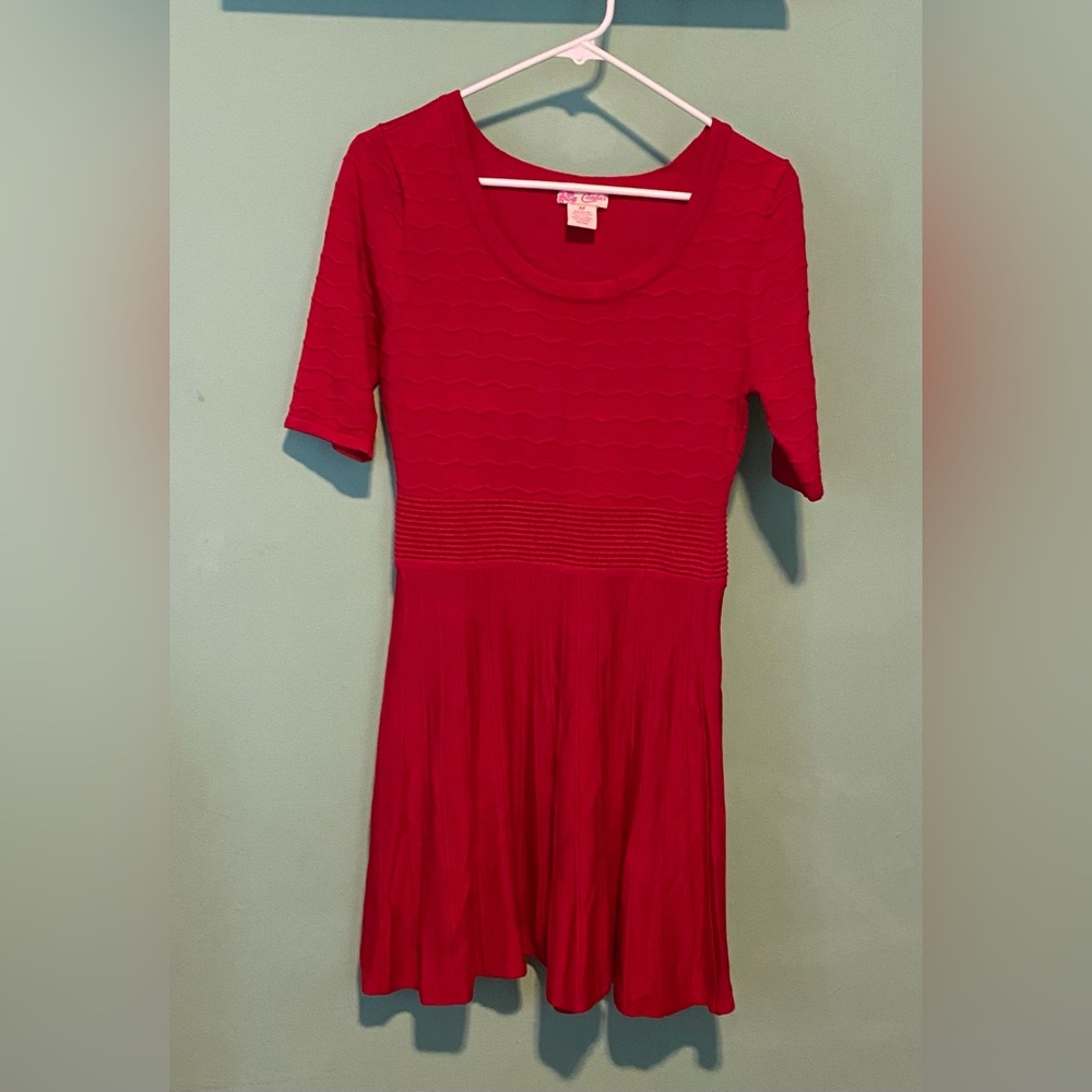NWOT Candie’s Knit Stretch Short Sleeve Sweater Dress